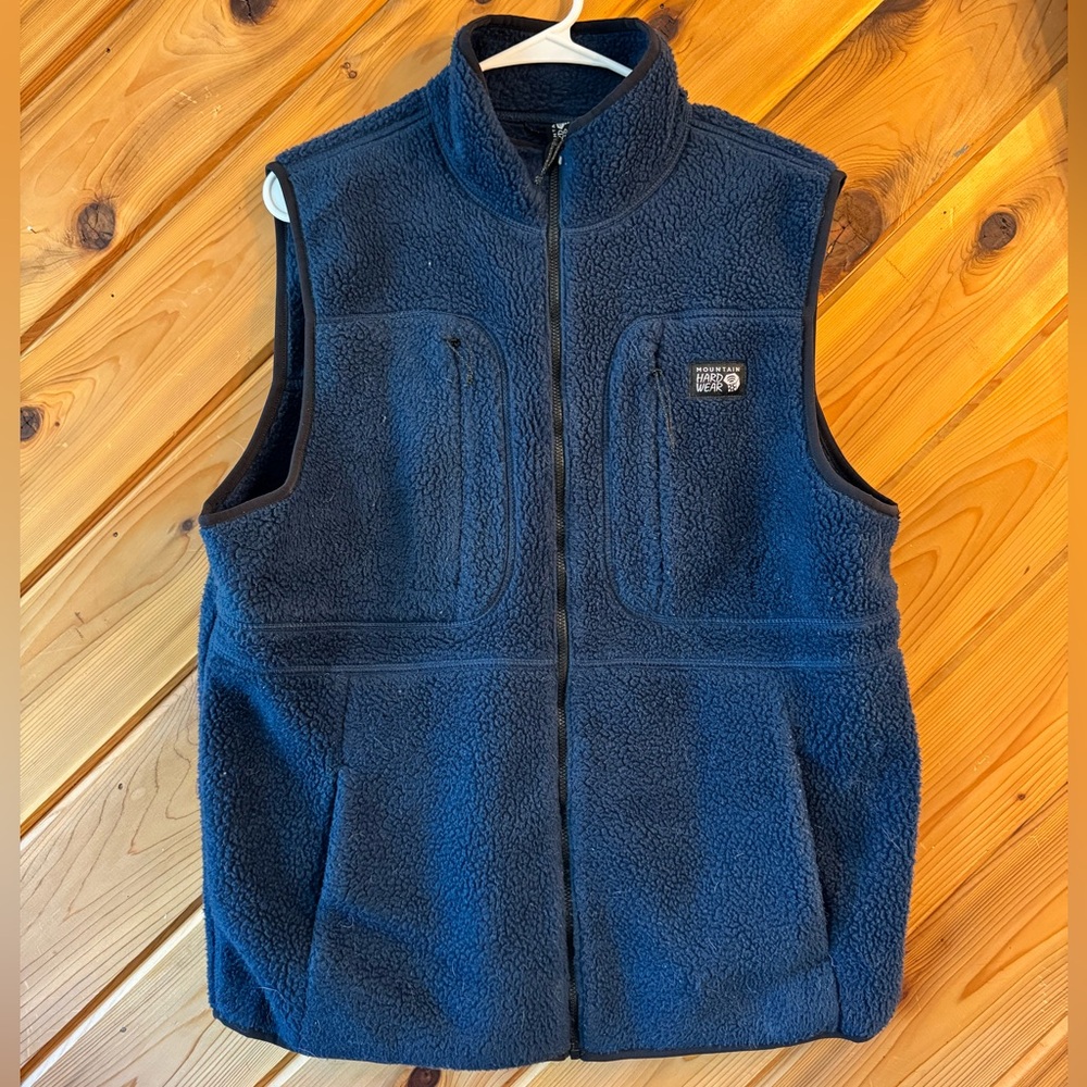 Mountain Hardwear Men's Blue Sherpa Fleece Vest